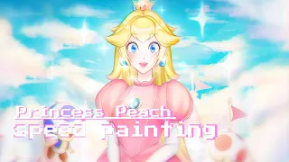 Princess Peach | Speed Painting | 피치공주 그리기 |  PHOTOSHOP & CLIP STUDIO