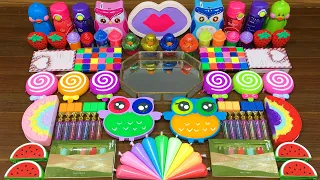 RAINBOW OWL !!! Mixing random into STOREBOUGHT SLIME !!!Satisfying Video #130