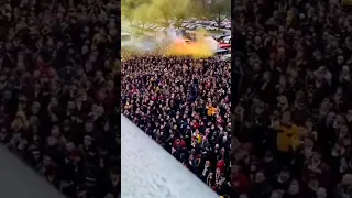 Dynamo Dresden yesterday with about 7.500 fans in Dortmund.😱🇩🇪👏