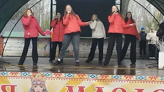 --Шалом! -- поёт " Перспектива" в Бобруйске на Масленицу!🥰