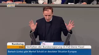 Bundestagsdebatte zum Verhalten der Bundesregierung im Fall Deniz Yücel vom 22.02.18