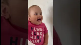 Заразительный смех малыша💕Baby laughing hysterically #baby #laugh #cute #cutebaby #малыш #смех