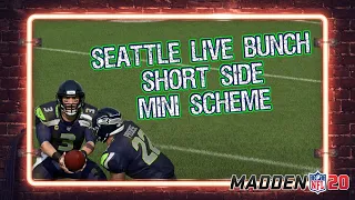 ONE PLAY TD VS. COVER 2. SEATTLE LIVE PLAYBOOK BUNCH MINI SCHEME | Madden 20