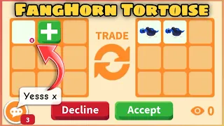 🔥🧧 GETTING *NEW* FANGHORN TORTOISE 🐢 + HUGE WIN FOR MY NEON CERBERUS in #adoptme