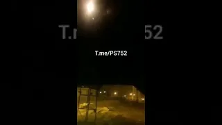 Опубликовано видео с предполагаемым поражением украинского Boeing над Тегераном ракетой