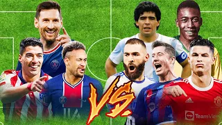 Messi-Suarez-Neymar vs Legends💪(MNM-BBC-MSN-BVR-LRR)