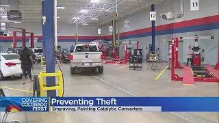 Preventing Theft: Catalytic Converters Engraved And Spray Painted Bright Colors