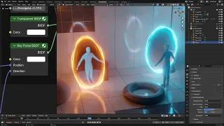 Blender 4.2 Portals using the Ray Portal node!