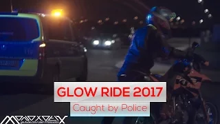 MGH GlowRide 2017 | Busted by the Police!!! | KTM LC4 and EXC Wheelies