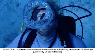 US Scientist to Live Underwater For 100 Days in Record-Breaking Experiment