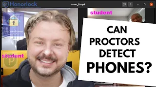 Can proctored exams detect phones?