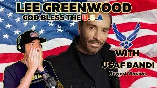 Lee Greenwood - God Bless The USA | New Version with USAF Band!