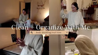 Clean, Tidy & Organize with Me (in Real Time, Body Double/Cleaning Motivation for ADHD/Depression)