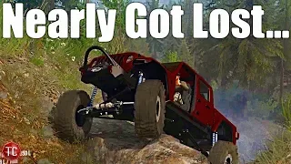 SpinTires MudRunner: MoeRon's New Map, We Nearly Got Lost... Exploration Gameplay Part 2