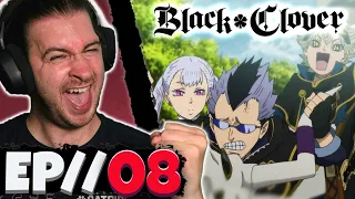 FIRST MISSION!! LET'S GO!! // Black Clover Episode 8 REACTION  - Anime Reaction