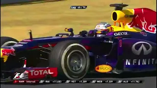 Sebastian Vettel vs Kimi Raikkonen - 2013 Hungarian GP Duel