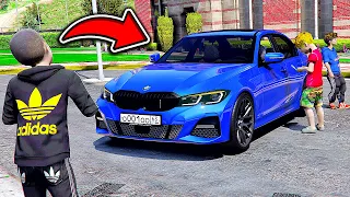 ОТЕЦ И СЫН В GTA 5 - ОФФНИКИ УГНАЛИ У ШКОЛЬНИК БМВ НОВУЮ МАШИНУ ⚡ ГАРВИН