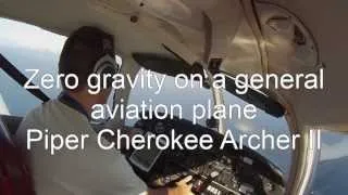 Zero gravity on a general aviation plane...