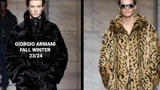 Menswear GIORGIO ARMANI Fall Winter 2023 2024 #mensfashion