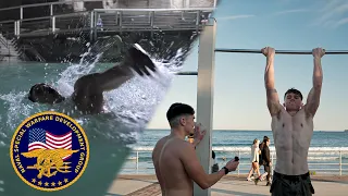 Young BODYBUILDERS Attempt US NAVY SEALS FITNESS TEST (No Practice)