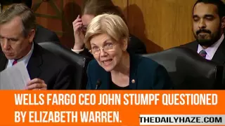 Elizabeth Warren questions Wells Fargo CEO John Stumpf.