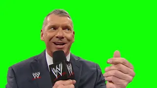 Vince McMahon "it's all about the money" green screen