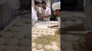 The art of baking machine bread in Iran 🤩🇮🇷هنر پخت نان ماشینی در ایران  #sorts #bread #youtube