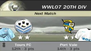 FIFA 07 | WWL 07 20th Division Week 3 Match 6 - Tours FC vs Port Vale [AI vs AI]