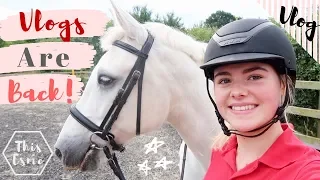 Vlog | Day in the Life! Feeding, Cleaning + Riding the Horses | This Esme