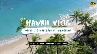 FLYING OVER [4K] Hawaii Ambient Aerial Film + Music for Stress Relief - Honolulu to North Shore