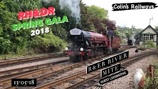 #rhdr  spring steam gala 13/05/2018  R&ER RIVER MITE and other RHDR locos (version 2) #ravensglass