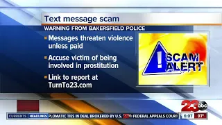 Bakersfield Police warn of text message scam