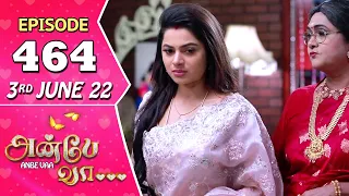 Anbe Vaa Serial | Episode 464 | 3rd June 2022 | Virat | Delna Davis | Saregama TV Shows Tamil