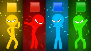 What color is best ? The Stickman MINIGAMES random Gameplay - Stickman Party 1 2 3 4 Player