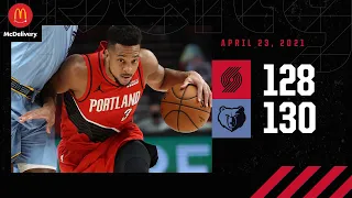 Trail Blazers 128, Grizzlies 130 | Game Highlights by McDelivery | April 23, 2021
