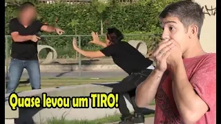 INACREDITÁVEL! PEGADINHAS QUE DERAM MUITO ERRADO (QUASE LEVOU UM TIRO)