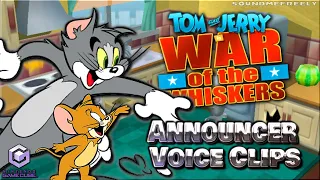 All Announcer Voice Clips • Tom and Jerry in War of the Whiskers • All Voice Lines • 2002