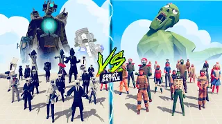TITAN CAMERAMAN TEAM vs ZOMBIE TEAM - Totally Accurate Battle Simulator TABS