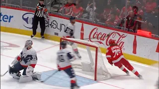 Detroit Red Wing vs Washington Capitals - Hits, shorty, saves, and of course Seider.