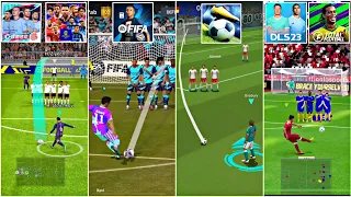 Fifa Mobile 23 🆚 eFootball 23 🆚 Vive Le Football 🆚 DLS 23 🆚 Football League | Realistic Free kick