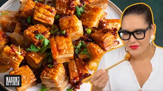 My BEST-EVER super crispy pork belly with sweet & sour sauce | Marion's Kitchen