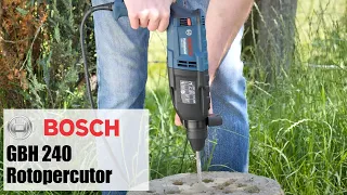 Bosch GBH 240 - Rotopercutor SDS-Plus, 790 W, 2.7 J, valiză plastic - Hai să-l vezi la treabă!