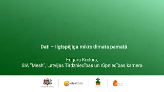 Dati – ilgtspējīga mikroklimata pamatā