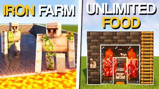 Minecraft: 3 MUST-HAVE Survival Starter Farms!