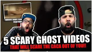 5 Ghosts Videos That Will SCARE the CACA Out of You + Short film *REACTION!!