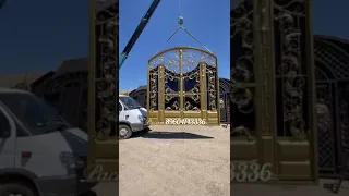 Кованые ворота для жителя Каякента в Дагестане