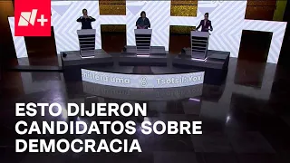 Tercer Debate Presidencial: Así hablaron candidatos de democracia, pluralismo y división de poderes