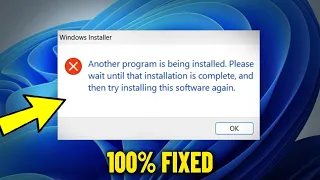 Another program is being installed Please wait until that installation is complete - How to Fix it ✅