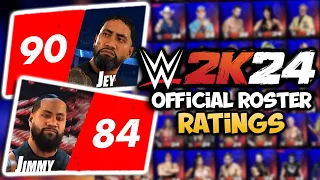WWE 2K24 Amazing Roster Ratings Reveal