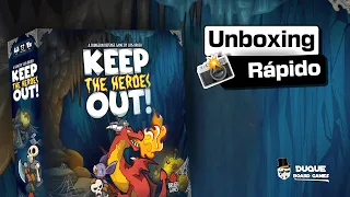 KEEP THE HEROES OUT! - Unboxing Rápido